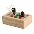 thumbnail image 2 of Interruptor De Luces Tablero Ocupado Montessori Juguetes Para Viaje Juguete Preescolar Juguete De Madera Sunnimix Tablero Ocupado, 2 of 7
