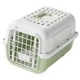 thumbnail image 1 of Jaula portátil de viaje para perros y gatos, de polipropileno, 19 x 12,6 x 13,8 pulgadas, transpirable, multifuncional, con asa de transporte, jaula p Verde claro, 1 of 8