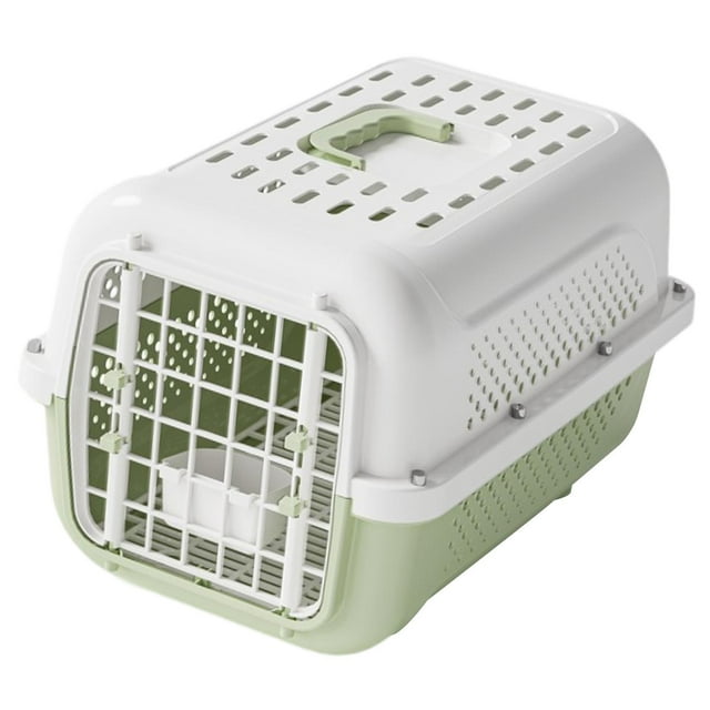 Almencla Transporteur Portable pour Chat et Chien, Cage Multifonctionnelle Légère, Vert Clair