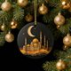 thumbnail image 1 of Adorno de Ramadán | Decoración colgante islámica | Guirnalda de luna creciente y mezquita | Decoración acrílica para ventanas de hogar y coche | Decoración para festivales religiosos de 8 cm, 1 of 9