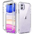 thumbnail image 1 of ATTOE iPhone 11 Case 2019 6.1 inch,[Built in Screen Protector] Full Body Shockproof Dual Layer High Impact Protective Hard Plastic & Soft TPU with Phone Bumper Tough Cover Cases for Women Men,Clear, 1 of 5