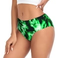 thumbnail image 2 of Fotbe Green Tie Dye Calzones Estampados para Mujer – Ropa Interior de Algodón, Cómoda, Suave y Elástica-X-Small, 2 of 6