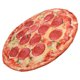 thumbnail image 5 of Alfombra para niños pequeños con diseño de pizza, lavable, esponjosa, redonda, para dormitorio, sala de juegos, 5.2 pies, 5 of 5