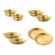 thumbnail image 3 of Platos y cuencos de acero inoxidable, juegos de vajilla, cubiertos, artículos de camping, 8 piezas de oro, 3 of 9