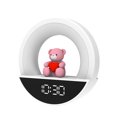 thumbnail image 3 of Luz nocturna de oso lindo enchufable en la pared Reloj despertador para niños con control remoto (reloj UE), 3 of 8