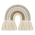 thumbnail image 1 of DIY Rope Rainbow Tapestry Wall Hanging Handmade Weaving Ornament Kids Room Decor 5045, 1 of 4