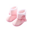 thumbnail image 1 of Honganda Chaussures d'Hiver pour Filles, Bottes en Patchwork à Pompons Solides, 1 of 7