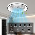 thumbnail image 3 of Ventilador De Techo Con Luz Lámpara Moderno E27 para Habitaciones y Cocina, 3 of 7