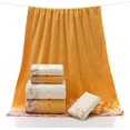 thumbnail image 3 of Bathroom Towels, Lace Edge Embroidery Bath Towel Set, Super Absorbent Fiber Bathroom Bath Towel, Towel, 3 Pieces/Set (Color : Beige, Size : 3 Piece Set), 3 of 4
