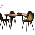 thumbnail image 4 of Homy Casa 63 inch Dining Set for 4, Large Table with Upholstered Chairs, 4 of 10