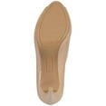 thumbnail image 4 of BANDOLINO Womens Beige 1/2" Platform Rainaa Peep Toe Stiletto Slip On Dress Pumps 9.5 M, 4 of 4