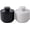 Black Onyx and Oceanic, variant on Radicaln Marble Salt Cellar with Lid 3 inch Black Onyx and Green Handmade Salt Box set of 2 , Spice Jar for Kitchen Counter, Salt Holder, Sugar Bowl, Salt Dish, Salt Container For Housewarming Gift