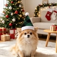 thumbnail image 2 of Fegute Christmas Pet Hat Santa Hat for Dogs Cats Holiday Party Decor Adjustable Size Cute Design Multicolor Comfortable Fabric Pet Accessories, 2 of 6