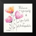 thumbnail image 2 of Roberts, Kait 20x20 Black Modern Framed Museum Art Print Titled - Believe in Yourself, 2 of 5