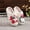 White, variant on Santa Claus Fuzzy House Slippers for Women and Men Xmas Slippers Festive Christmas Design