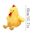thumbnail image 3 of Wizlet 17.7in Chicken Plush Toys, Chicken Stuffed Animals,Cuddly Plush Toys for Warmth & Comfort, A Cozy Hugging Companion and Gifts for Christmas, birthdays, Valentine's Day (White), 3 of 4
