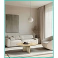thumbnail image 5 of Living Room Gold Yellow Beige Natural Marble Coffee Table, Versatile Layered Sizes (Ø27.6-70 In), Unique Stone Character, 5 of 9
