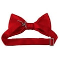 thumbnail image 3 of Solid Red Kid's Pre-Tied Bow Tie, 3 of 5