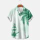 thumbnail image 4 of Camisetas de Lino para Hombres Vintage Bowling Manga Corta Cuello Cubano, Retro Playa Y Verano Hombre Manga Corta Botón Abajo Camisetas, 4 of 6