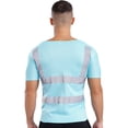 thumbnail image 2 of TSSOE Men's Quick Dry Volunteer Activities Athletic Sports T-shirts Hi Vis Reflective Social Service Sky Blue L, 2 of 7