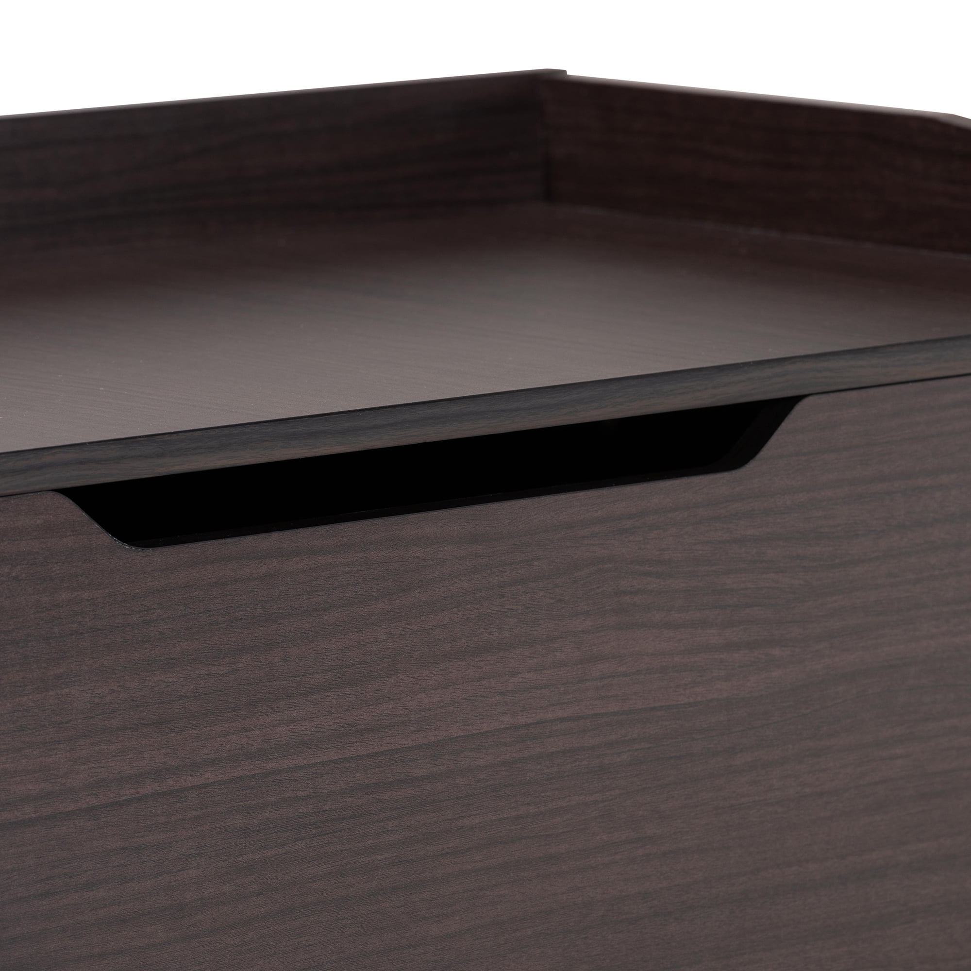 Baxton Studio Mariam Modern and Contemporary Dark Brown Finished Wood Cat Litter Box Cover House