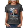 thumbnail image 5 of Linfrsh 4th Of July Shirt Women USA Shirts for Women 250 Years American Flag Shirt 4th of July Tshirt Patriotic Tees Casual Graphic Tops(Grey,L), 5 of 8