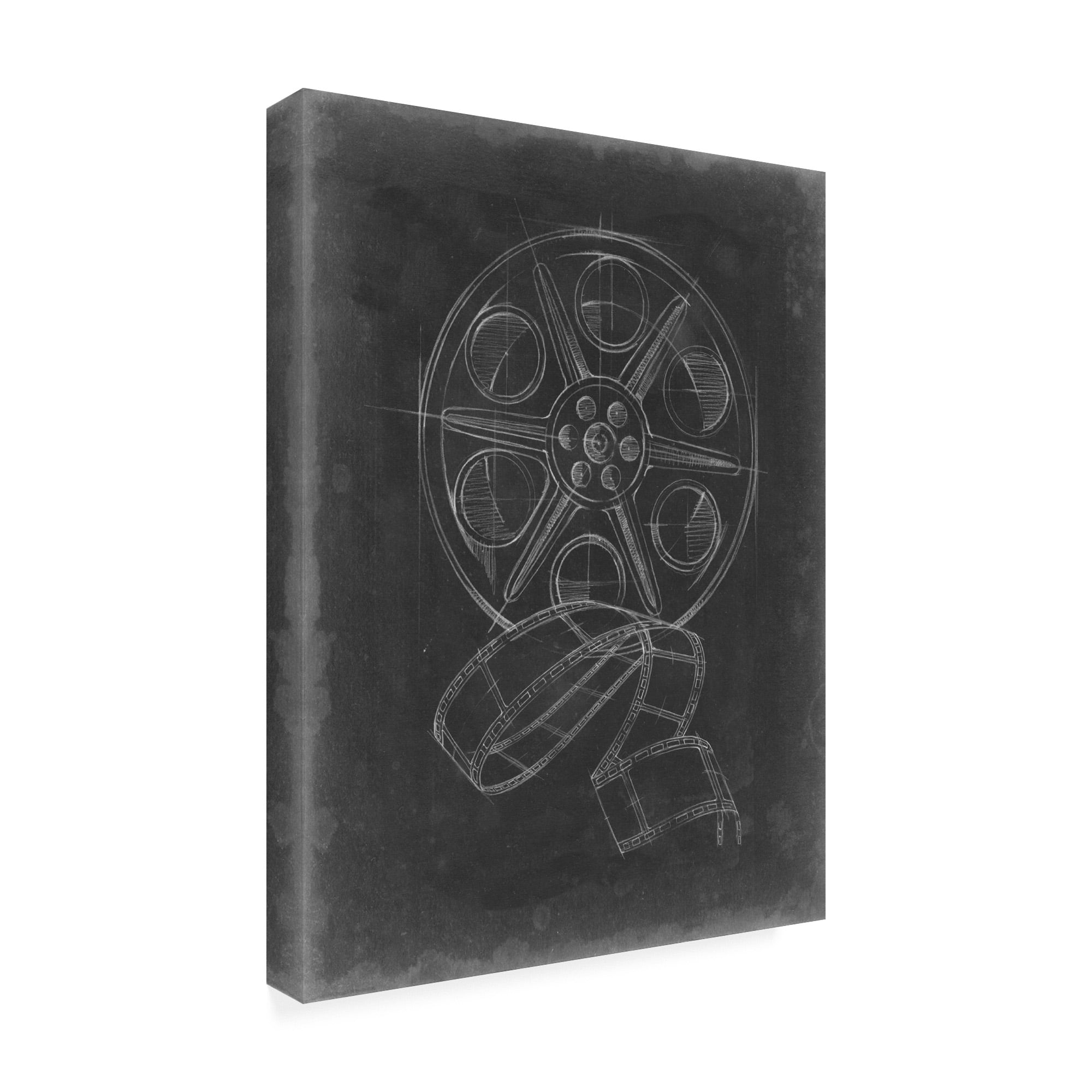 Trademark Fine Art 'Film And Reel Blueprint I' Canvas Art by Ethan Harper