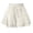 White, variant on Women Mini Skirts with Built in Shorts Solid Color Elastic Waist Casual Versatile Comfortable A-Line Short Skirts