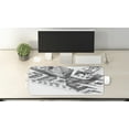 thumbnail image 2 of City Computer Mouse Pad, Aerial View Sketch Pencil Drawing of Metropolis Skyscrapers Architecture Art, Rectangle Non-Slip Rubber Mousepad Large, 31" x 12", Charcoal Grey White, by Ambesonne, 2 of 2
