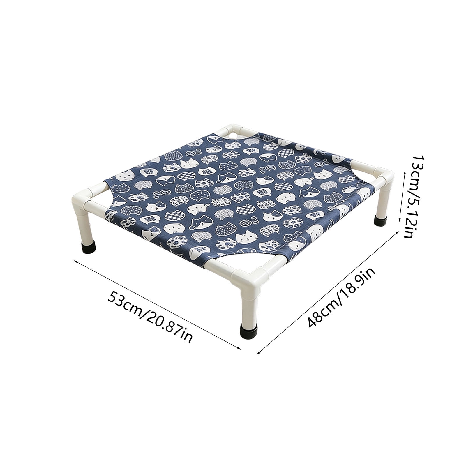 Elevated Raised Outdoor Dog Bed - Cooling Lifted Outside Dogs Cot Bed with Non-Slip Feet Dog Hammock Bed, Portable Puppy Pet Bed for Indoor & Outdoor