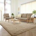 thumbnail image 6 of Softlife Super Soft Rug For Living Room Fluffy Rugs For Dorm Room Cute Plush carpet For Bedroom,5.3'x 7.5'，Light Tan, 6 of 7