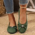 thumbnail image 4 of Women's Comfortable Flats Round Toe Flat Shoes for Women Bow Dressy Flats Shoes with Arch Support Insole Office Flats for Work, Party, Date, 4 of 9