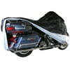 Black Widow Extra Large Dust Cover for Touring & Full Dress Cruiser Motorcycles with Fairings or Bags