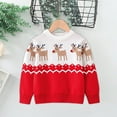 thumbnail image 6 of Fesfesfes Christmas Sweaters for Big Boys and Girls Winter Warm Sweater Children Chunky Round Neckline Pullover Tops Pattern Shirts, 6 of 8