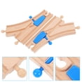 thumbnail image 4 of 2 piezas de cruces de vías de tren de madera con desvíos y accesorios. Juego de trenes de juguete compatible con las principales marcas. Educativo y divertido para niños., 4 of 7