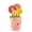 Pink, variant on Ceramic Measuring Spoons Set 4-Piece, Flower Shape Baking Spoons, Dishwasher-Safe Measuring Spoons with Box Gift Set, 2/3/7/13ml Capacity Kitchen Tool