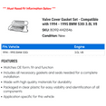 thumbnail image 2 of Valve Cover Gasket Set - Compatible with 1994 - 1995 BMW 530i 3.0L V8, 2 of 2