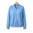 thumbnail image 5 of WRFWUL Womens Zip Up Jacket Open Front Casual Long Sleeve Sweatshirts Fall Lightweight Windbreaker with Pockets, 5 of 6