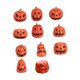 thumbnail image 4 of Decoraciones de calabaza de Halloween BLESIY 11 piezas Naranja Rojo, 4 of 8