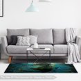 thumbnail image 6 of Hippocampus Soft Polyester Area Rug - Modern Floor Mat for Living Room, Bedroom, and Office Decor - Indoor Carpet for Home - 5x8 feet Grey Rug, 6 of 6