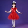 thumbnail image 2 of vigerkar Toddler Tutu Dress Little Girls Fluffy Summer Dresses Casual Party Tulle Sundress for Kids 3-12Y (Red, 4-5 Years), 2 of 7