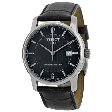 Tissot Classic Black Dial Black Leather Mens Watch (Best Price Tissot Watches)