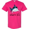 thumbnail image 3 of Inktastic Shark Life Fun Shark with Sunglasses T-Shirt, 3 of 5