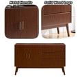 thumbnail image 4 of Furvclv Sideboard Buffet Cabinet With 3 Drawers And Adjustable Shelf, Media Console With 2 Doors, Solid Wood Storage Cabinet For Living Room, Bedroom, Home Office, Entryway, 4 of 9