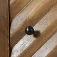 thumbnail image 4 of Dark Brown Mango Wood & Iron - Handmade Chevron Door Storage - Mid - century Modern Home - Beautify Your Space, 4 of 6
