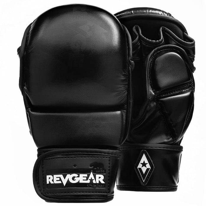 Boxing Gloves & Focus Pads Set Black Matte Training Sparring MMA Martial Arts 