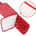 thumbnail image 2 of CLEANHOME Microfiber Reveal Mop Pads Washable 6X Replacement Heads (Fit CLEANHOME Spray Mop : FP-20),16.5" Wet and Dry for Floor Cleaning Pad,Red, 6 PCS, 2 of 7