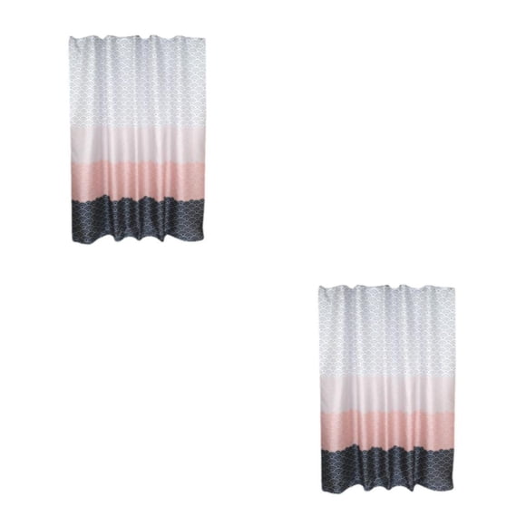 Cortinas de baño Cateissary PEVA no pasante a prueba de moho Extra gruesa 150*180 CM 2piezas