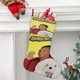 thumbnail image 2 of Samson y Gert Tema: Calcetines de Navidad, fino lino blanco para colgar en escaleras y chimenea, decoración navideña para el hogar, regalo de Navidad.54cm×38cm, 2 of 5