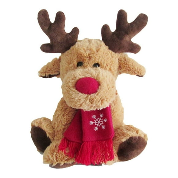 Adorno de muñeca navideña, juguete de alce relleno de felpa, regalos, decoración de sofá de mesa para dormitorio, sala de estar, oficina